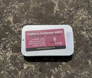 eco living - raspberry toothpaste tables